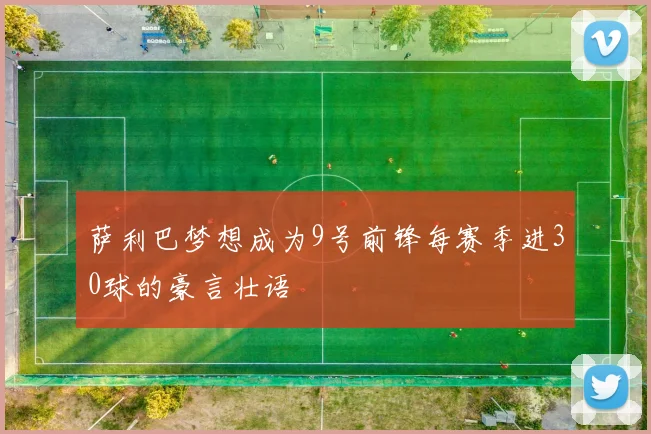 萨利巴梦想成为9号前锋每赛季进30球的豪言壮语